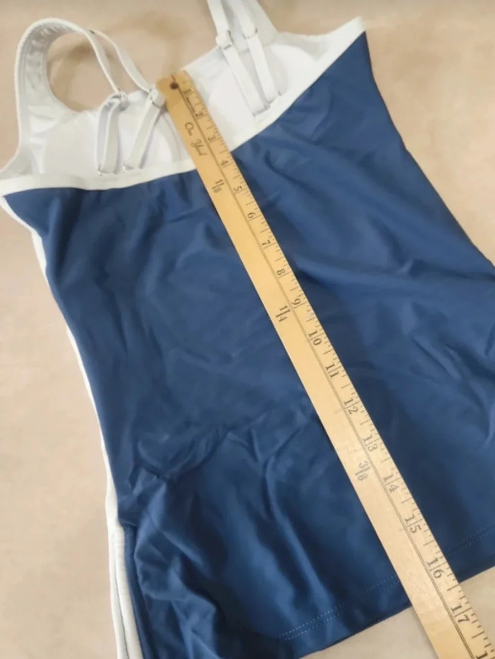 Girls’s Blue & White Tankini Swim Set 11/12 Y